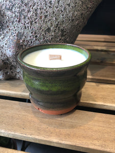 Handmade Ceramic Vessel with Soy Wax Candle