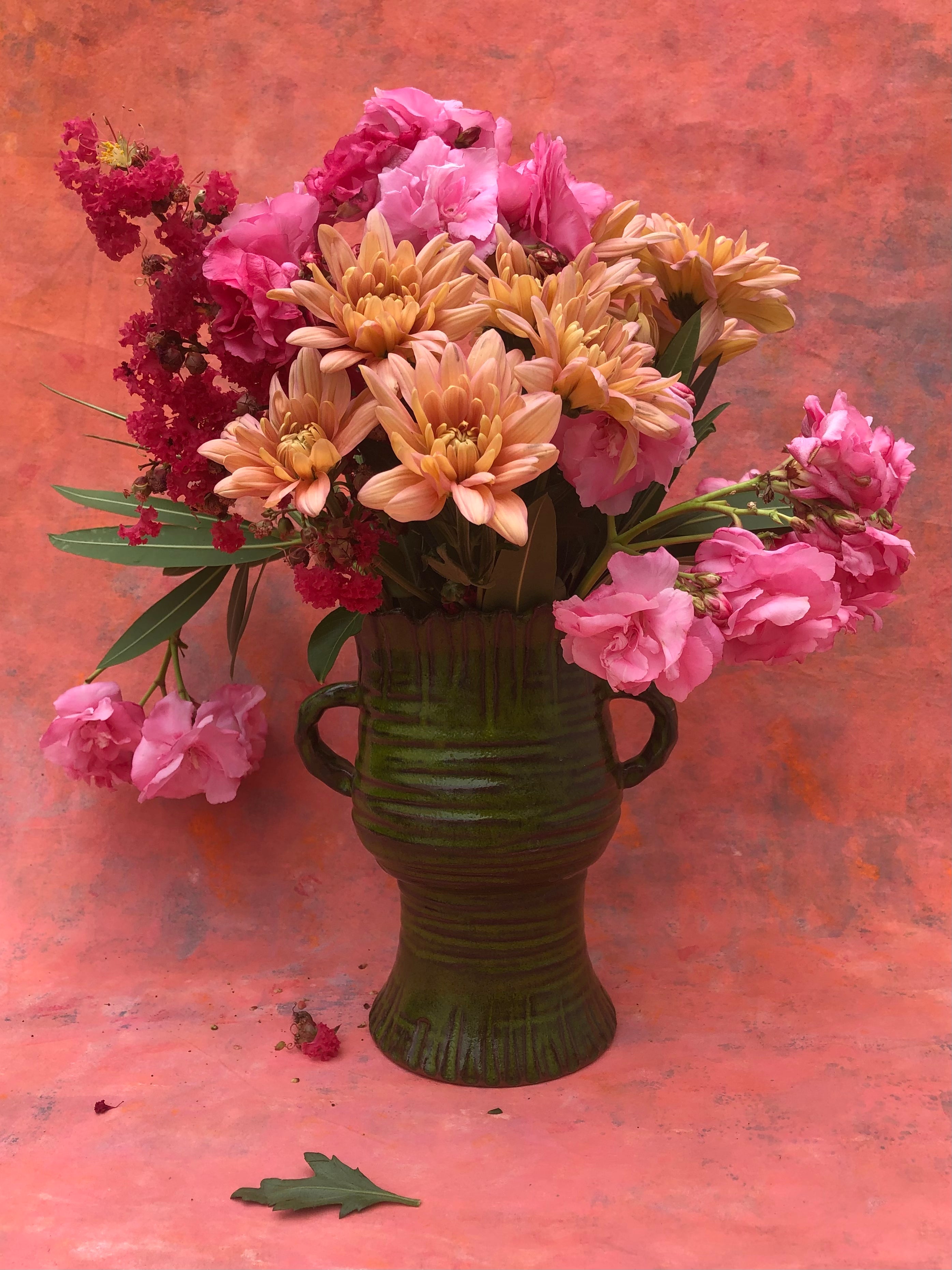 Wheel-Thrown Ceramic Urn with applied handles