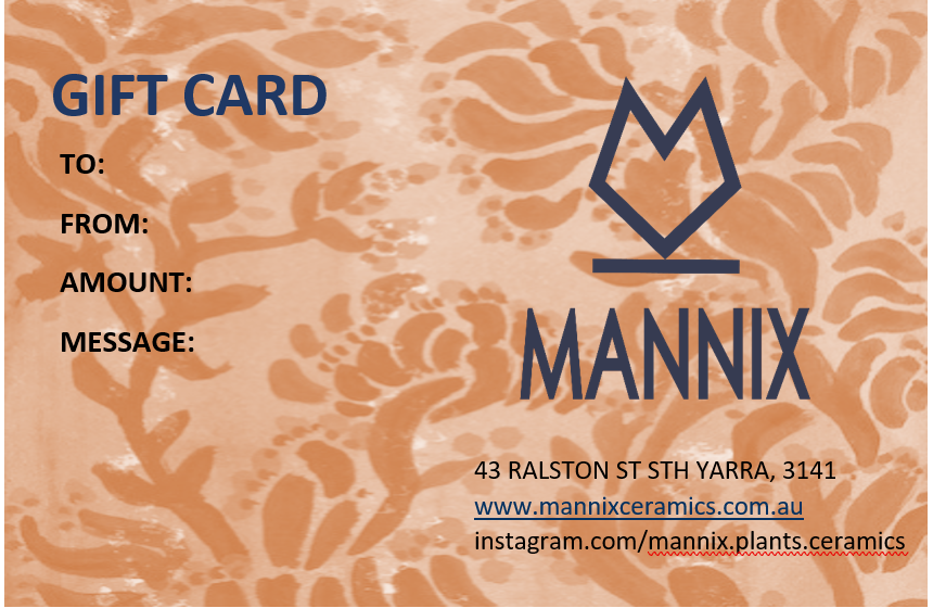 Mannix Gift Card